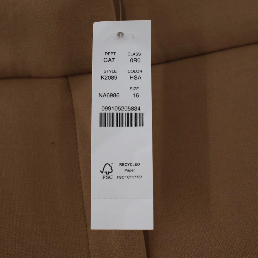 NWT J Crew Pants Womens 16 L30 Cameron Full length Four Season Stretch Slim Fit - Picture 4 of 16